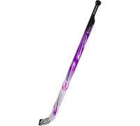 ETISPORT 2K24 Junior Long Goalie Stick for Rink Hockey. 100% Fiber, very lightweight and balanced. Thin blade Adapted size (Fuchsia-White)
