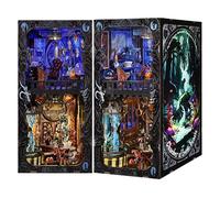 ETKVR Book Nook Kit, DIY Miniature House for Adults Booknook Model Build | 3D Wooden Puzzle Bookend, DIY Miniature Dollhouse Kit for Home Decoration, Booknook for Halloween, Magical Creatures Beasts