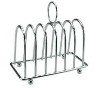 ETL Chrome Plated Toast Rack Organiser, Stainless Steel, Metal, 19 cm