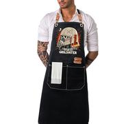 ETLEE BBQ Apron for Men, Canvas Cooking Apron Men with Pockets and Adjustable Belt, Suitable for Kitchen, Grill, Handmade Baking Gifts for Men or Dad, Star Wars, 90*74cm