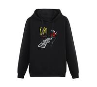 EtLin Korn Follow The Leader 20th Anniversary Long Sleeve Heavy Loose Board Pullover Hooded Hoodie Fluffy Men Size S Black