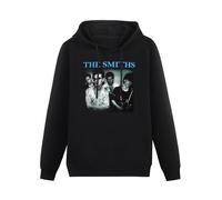 EtLin The Smiths (Blue Logo) Rock Band Long Sleeve Heavy Loose Board Pullover Hooded Hoodie Fluffy Men Size S