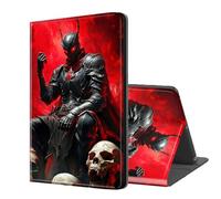 ETLKJVBL Case for Kindle Scribe, Auto Sleep/Wake, Armored Figure Amidst Skulls Multiple Angles Viewing Folio Stand Case for Kindle Scribe 10.2" (2024/2022 Released)