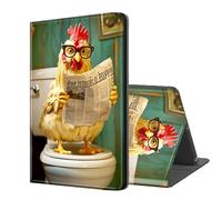 ETLKJVBL Case for Kindle Scribe, Auto Sleep/Wake, Chicken Holding The Newspape Multiple Angles Viewing Folio Stand Case for Kindle Scribe 10.2" (2024/2022 Released)