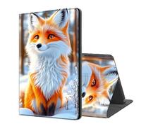 ETLKJVBL Case for Kindle Scribe, Auto Sleep/Wake, Fox in a Snowy Forest Multiple Angles Viewing Folio Stand Case for Kindle Scribe 10.2" (2024/2022 Released)