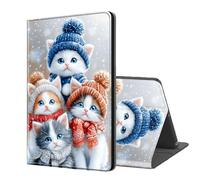 ETLKJVBL Case for Kindle Scribe, Auto Sleep/Wake, Snowy Kittens in Winter Knitwear Multiple Angles Viewing Folio Stand Case for Kindle Scribe 10.2" (2024/2022 Released)