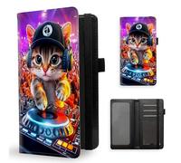 ETLKJVBL Checkbook Cover for Women Men, Rfid Blocking Check Book Cover, Checkbook Holder Wallet, Stylish Leather Checkbook Covers for Personal Checkbook-13, Cat Wear Black Baseball Cap, Contemporary