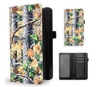 ETLKJVBL Checkbook Cover for Women Men, Rfid Blocking Check Book Cover, Checkbook Holder Wallet, Stylish Leather Checkbook Covers for Personal Checkbook-3, Woodland Camouflage Leaves, Contemporary