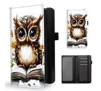 ETLKJVBL Checkbook Cover for Women Men, Rfid Blocking Check Book Cover, Checkbook Holder Wallet, Stylish Leather Checkbook Covers for Personal Checkbook-6, Cute Owl with Big Eyes, Contemporary