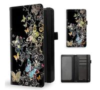 ETLKJVBL Checkbook Cover for Women Men, Rfid Blocking Check Book Cover, Checkbook Holder Wallet, Stylish Leather Checkbook Covers for Personal Checkbook-5, Golden Butterfly, Contemporary