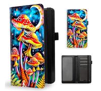 ETLKJVBL - Checkbook Cover for Women Men, RFID Blocking Checkbook Cover, Personal Checkbook Wallet, Stylish Leather Checkbook Cover for Personal Checkbook, Beautiful mushroom, Contemporary