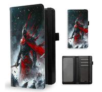 ETLKJVBL Checkbook Cover for Women Men, The Dark - Cloaked Warrior Rfid Blocking Check Book Cover, Checkbook Holder Wallet, Stylish Leather Checkbook Covers for Personal Checkbook