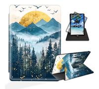 ETLKJVBL for All-New 6" Kindle (11th Generation, 2024/2022 Release) Case, 360 Degree Rotating, Auto Sleep/Wake, Foggy Forest Mountains Exquisite Leather Case for Basic Kindle 11th Generation