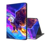 ETLKJVBL for Fire 7 Tablet Case(12th Gen, 2022 Release), Auto Sleep/Wake, Majestic Eagle Multiple Angles Viewing Folio Stand Case for All-New Fire 7 Tablet