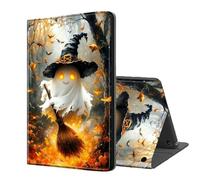 ETLKJVBL for Fire HD 10 Tablet Case (13th/11th Gen, 2023/2021 Release), Auto Sleep/Wake, Spectres Witch Fly on Broom in Forest Multiple Angles Viewing Folio Stand Case for Fire HD 10 Tablet 2023
