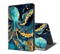 ETLKJVBL for Fire HD 10 Tablet Case 2019/2017 10.1 Inch, Auto Sleep/Wake, Colorful Octopus Multiple Angles Viewing Folio Stand Case for Amazon Fire Max 11 Tablet