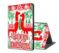 ETLKJVBL for Fire HD 10 Tablet Case 2019/2017 10.1 Inch, Auto Sleep/Wake, Red Alpaca and Green Tree Multiple Angles Viewing Folio Stand Case for Amazon Fire Max 11 Tablet