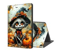 ETLKJVBL for Fire Max 11 Tablet Case(13th Generation,2023 Release), Auto Sleep/Wake, Skeleton Witch in Pumpkin Patch Multiple Angles Viewing Folio Stand Case for Amazon Fire Max 11 Tablet