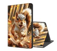ETLKJVBL for Fire Max 11 Tablet Case(13th Generation,2023 Release), Auto Sleep/Wake, Squirrel Chasing Hazelnuts in Autumn Multiple Angles Viewing Folio Stand Case for Amazon Fire Max 11 Tablet