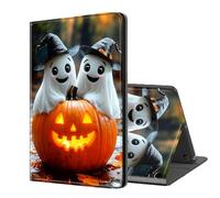 ETLKJVBL for Fire Max 11 Tablet Case(13th Generation,2023 Release), Auto Sleep/Wake, Two Spectres in Witch Hats on Pumpkin Multiple Angles Viewing Folio Stand Case for Amazon Fire Max 11 Tablet