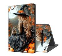 ETLKJVBL for Fire Max 11 Tablet Case(13th Generation,2023 Release), Auto Sleep/Wake, Witch and Cat in Autumn Forest Multiple Angles Viewing Folio Stand Case for Amazon Fire Max 11 Tablet