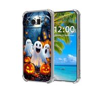 ETLKJVBL for Google Pixel 9 Pro XL Case, Fright-Fall Phantoms & Pumpkins High-Definition Painted Back Cover with Soft Transparent TPU Bumper, Shockproof Protective Phone Case