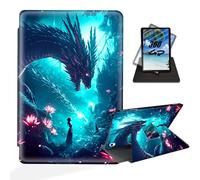 ETLKJVBL for iPad 10th Generation Case, 360 Degree Rotating Stand Cover Multi Angle Viewing, Auto Sleep/Wake, Epic Dragon Leather Case for iPad (A16) 11th Generation 11 Inch 2025
