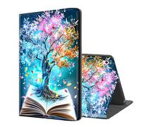 ETLKJVBL for iPad 10th Generation Case, Stand Cover Multi Angle Viewing, Auto Sleep/Wake, Colorful Tree Growing Book Exquisite Leather for iPad Case 10th Generation 10.9 Inch