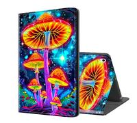 ETLKJVBL for iPad 10th Generation Case, Stand Cover Multi Angle Viewing, Auto Sleep/Wake, Glowing Mushrooms in Forest Exquisite Leather for iPad Case 10th Generation 10.9 Inch