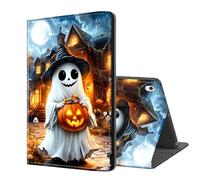 ETLKJVBL for iPad 10th Generation Case, Stand Cover Multi Angle Viewing, Auto Sleep/Wake, Spectres with Pumpkin Candy Buckets Exquisite Leather for iPad Case 10th Generation 10.9 Inch