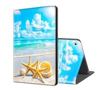ETLKJVBL for iPad 10th Generation Case, Stand Cover Multi Angle Viewing, Auto Sleep/Wake, Two Starfish on The Beach Exquisite Leather for iPad Case 10th Generation 10.9 Inch