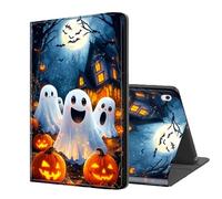 ETLKJVBL for iPad Air 13 Inch Case 2024, Auto Sleep/Wake, Fright-Fall Phantoms & Pumpkins Multiple Angles Viewing Folio Stand Case for iPad Air 13 Inch 2024 Tablet