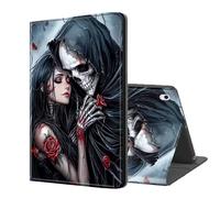 ETLKJVBL for iPad Air 13 Inch Case 2024, Auto Sleep/Wake, Skeleton and Beauty Embrace Multiple Angles Viewing Folio Stand Case for iPad Air 13 Inch 2024 Tablet