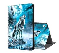 ETLKJVBL for iPad Air 13 Inch Case M3 2025 & M2 2024, Auto Sleep/Wake, Wolf Howling at The Moon Multiple Angles Viewing Folio Stand Case for iPad Air 13 Inch 2025/2024 Tablet