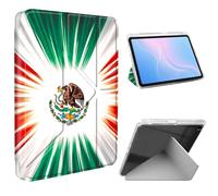 ETLKJVBL for iPad Air 3rd Generation/iPad Pro 10.5 Inch Case, Slim Clear Cover with Pencil Holder, Multi-Angle Y-Stand, Auto Sleep/Wake, The Mexican Flag Lightweight Tablet Case