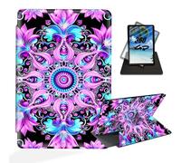 ETLKJVBL for iPad Air 5th/ 4th Generation Case, 360 Degree Rotating, Multi - Angle Viewing, Auto Sleep/Wake, Pink Mandala Leather Case for iPad Air 5th/ 4th Generation