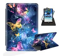 ETLKJVBL for iPad Air 5th/ 4th Generation Case, 360 Degree Rotating, Multi - Angle Viewing, Auto Sleep/Wake, Colorful Butterfly are Fly Leather Case for iPad Air 5th/ 4th Generation