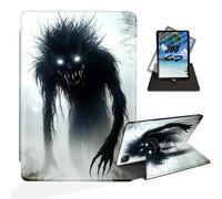 ETLKJVBL for iPad Air 5th/ 4th Generation Case, 360 Degree Rotating, Multi - Angle Viewing, Auto Sleep/Wake, Shadow Creature in Misty Woods Leather Case for iPad Air 5th/ 4th Generation