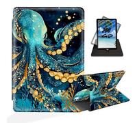 ETLKJVBL for iPad Pro 11 Inch Case 2024, 360 Degree Rotating, Multi - Angle Viewing, Auto Sleep/Wake, Colorful Octopus Exquisite Leather Case for iPad Pro 11 Inch 2024 Tablet
