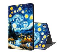 ETLKJVBL for iPad Pro 11 Inch Case 2024, Auto Sleep/Wake, Starry Night - Van Gogh Style Multiple Angles Viewing Folio Stand Case for iPad Pro 11 Inch 2024 Tablet