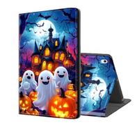 ETLKJVBL for iPad Pro 12.9 Inch Case 2022/2021/2020(6th/5th/4th Gen), Auto Sleep/Wake, Cheerful Spectres by Haunted House Multiple Angles Viewing Folio Stand Case for iPad Pro 12.9 Inch Tablet