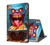 ETLKJVBL for iPad Pro 12.9 Inch Case 2022/2021/2020(6th/5th/4th Gen), Auto Sleep/Wake, Monster Guarding Treasure Chest Multiple Angles Viewing Folio Stand Case for iPad Pro 12.9 Inch Tablet