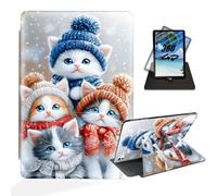 ETLKJVBL for iPad Pro 13 Inch Case 2024, 360 Degree Rotating, Multi - Angle Viewing, Auto Sleep/Wake, Black Cat Reaching for Star Exquisite Leather Case for iPad Pro 13 Inch 2024 Tablet