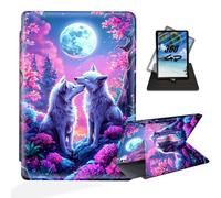 ETLKJVBL for iPad Pro 13 Inch Case 2024, 360 Degree Rotating, Multi - Angle Viewing, Auto Sleep/Wake, Cute Pandas with Pink Hearts Exquisite Leather Case for iPad Pro 13 Inch 2024 Tablet