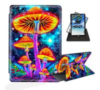 ETLKJVBL for iPad Pro 13 Inch Case 2024, 360 Degree Rotating, Multi - Angle Viewing, Auto Sleep/Wake, Glowing Mushrooms in Forest Exquisite Leather Case for iPad Pro 13 Inch 2024 Tablet