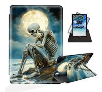 ETLKJVBL for iPad Pro 13 Inch Case 2024, 360 Degree Rotating, Multi - Angle Viewing, Auto Sleep/Wake, Gray Bunny Holding Daisy Bouquet Exquisite Leather Case for iPad Pro 13 Inch 2024 Tablet