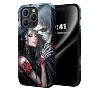 ETLKJVBL for iPhone 13 Pro Case, Skeleton and Beauty Embrace Hybrid 2-Layer Hard Shell with Shockproof Silicone, Dual-Layer Protective Case for iPhone 13 Pro