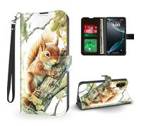 ETLKJVBL for iPhone 16 Case Wallet with Card Holder, Cute Little Squirrel Magnetic Snap and RFID Blocking Leather Flip Cover/Kickstand for iPhone 16 Case