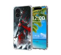 ETLKJVBL for iPhone 17 Case, The Dark - Cloaked Warrior High-Definition Painted Back Cover with Soft Transparent TPU Bumper, Shockproof Protective for iPhone 17 Phone Case