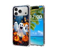 ETLKJVBL for iPhone 17 Pro Case, Fright-Fall Phantoms & Pumpkins High-Definition Painted Back Cover with Soft Transparent TPU Bumper, Shockproof Protective for iPhone 17 Pro Phone Case